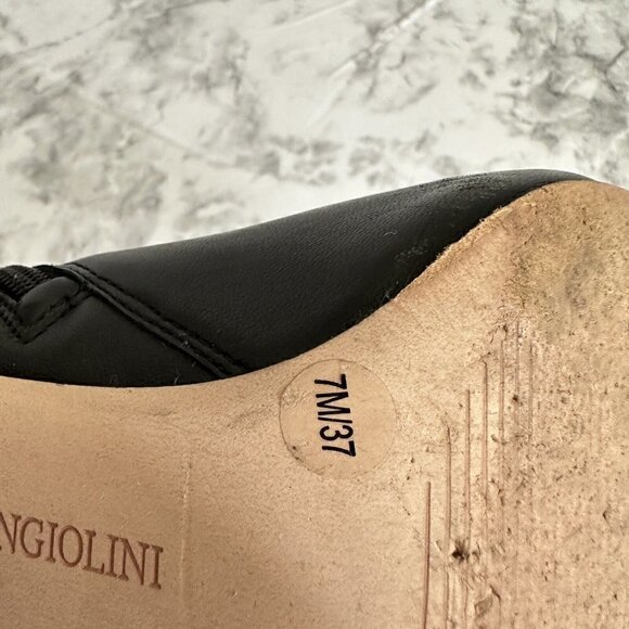 ENZO‎ ANGIOLINI Womens Size 7 Black Leather Ankle Bootie Heeled Boot - Picture 9 of 10